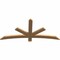 Ekena Millwork Alberta Smooth Timber Gable Bracket, Western Red Cedar, 60"W x 27"H x 1 1/2"D x 3 1/2"F, 11/12 Pitch GBW060X27X0204ALB00SWR - alternate 4
